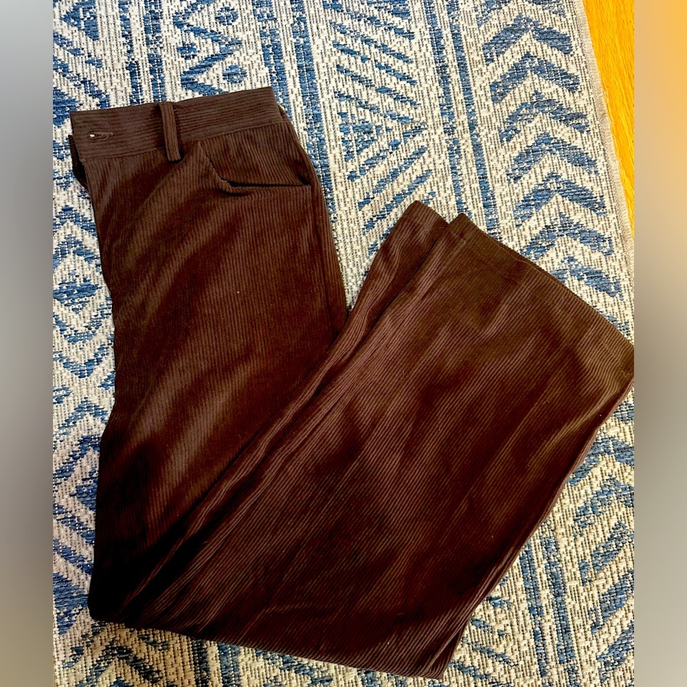Brown Stretchy Corduroy Pants Size M